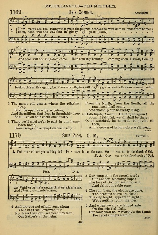 The Seventh-Day Adventist Hymn and Tune Book: for use in divine worship page 400