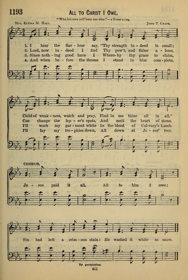 The Seventh-Day Adventist Hymn and Tune Book: for use in divine worship page 411