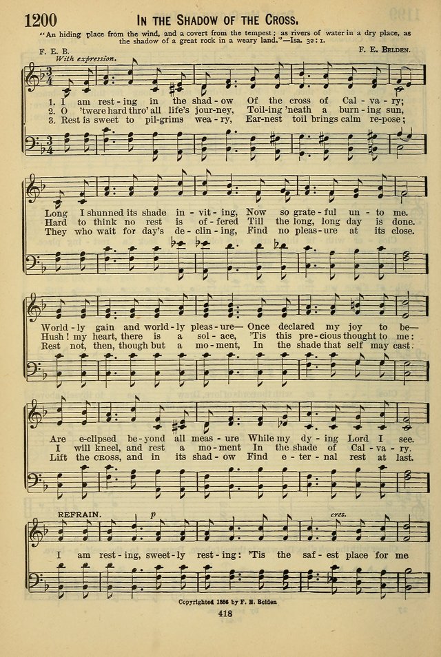 The Seventh-Day Adventist Hymn and Tune Book: for use in divine worship page 418