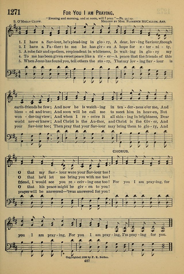 The Seventh-Day Adventist Hymn and Tune Book: for use in divine worship page 487
