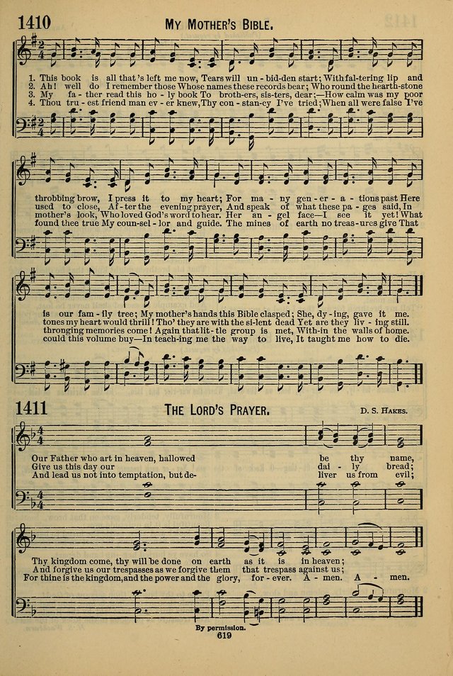The Seventh-Day Adventist Hymn and Tune Book: for use in divine worship page 619