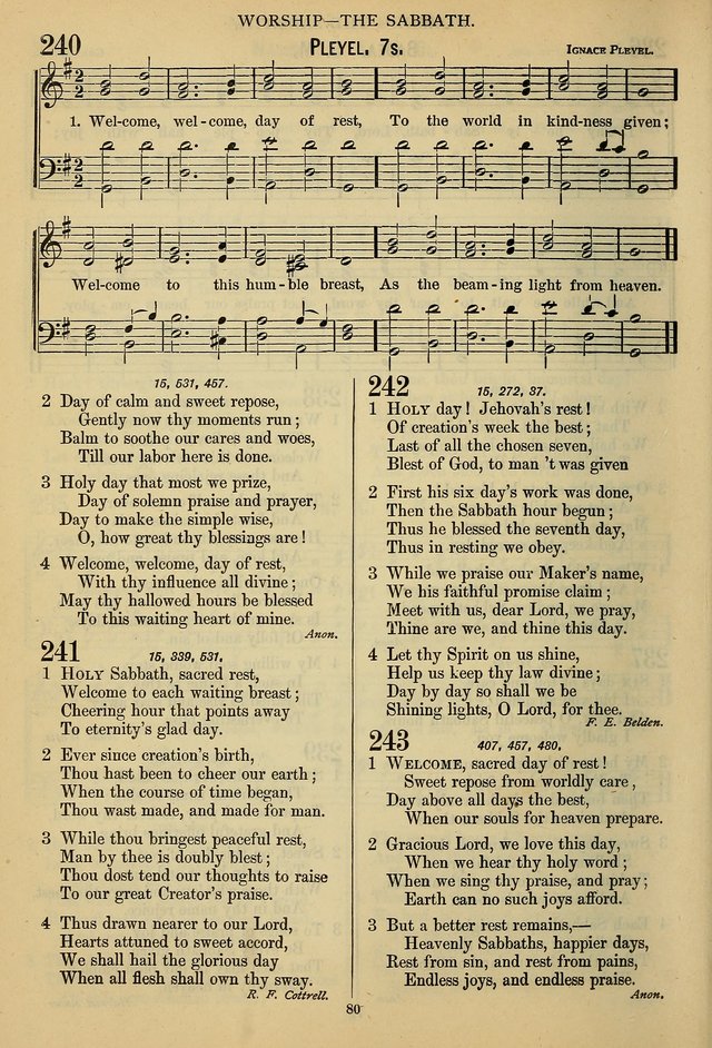 The Seventh Day Adventist Hymn And Tune Book For Use In Divine Worship 241 Holy Sabbath Sacred Rest Hymnary Org