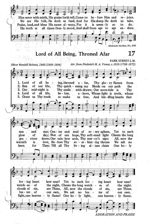 Seventh-day Adventist Hymnal page 17