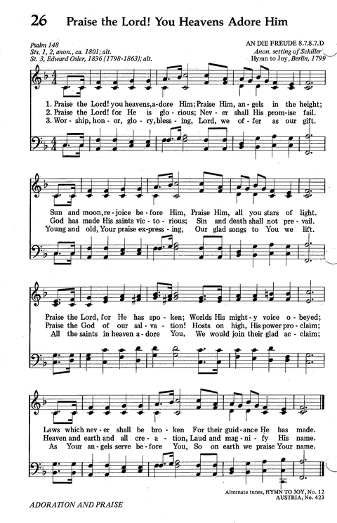 Seventh-day Adventist Hymnal page 26