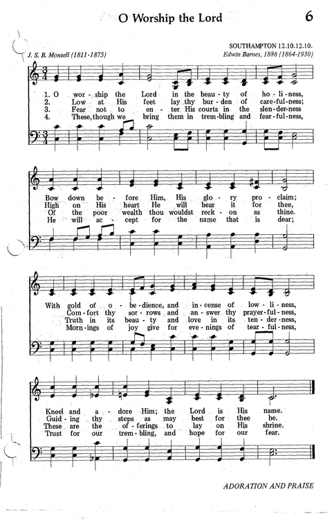 Seventh-day Adventist Hymnal page 7