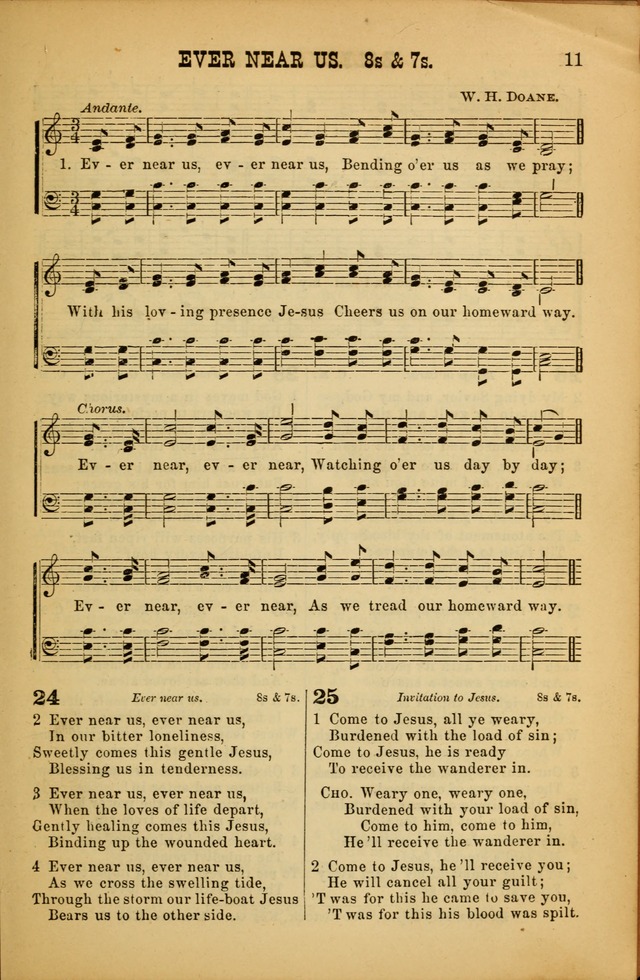 Songs of Devotion for Christian Assocations: a collection of psalms, hymns, spiritual songs, with music for chuch services, prayer and conference meetings, religious conventions, and family worship. page 11