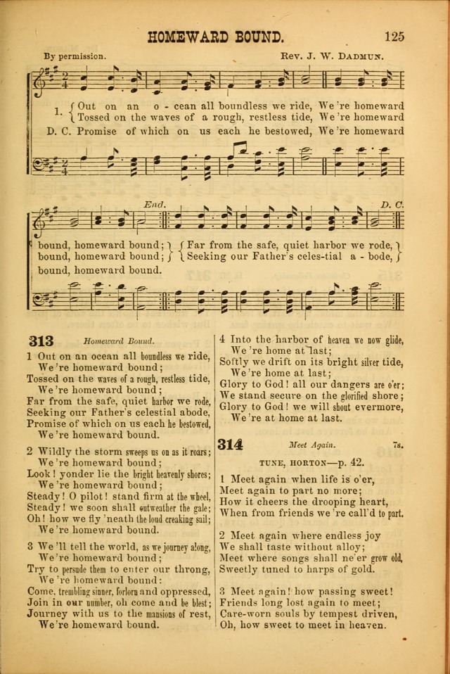 Songs of Devotion for Christian Assocations: a collection of psalms, hymns, spiritual songs, with music for chuch services, prayer and conference meetings, religious conventions, and family worship. page 125