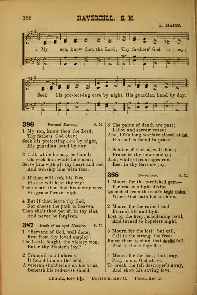 Songs of Devotion for Christian Assocations: a collection of psalms, hymns, spiritual songs, with music for chuch services, prayer and conference meetings, religious conventions, and family worship. page 156