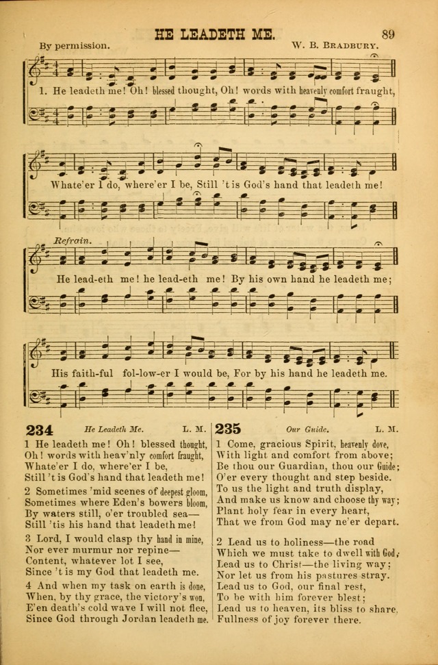 Songs of Devotion for Christian Assocations: a collection of psalms, hymns, spiritual songs, with music for chuch services, prayer and conference meetings, religious conventions, and family worship. page 89