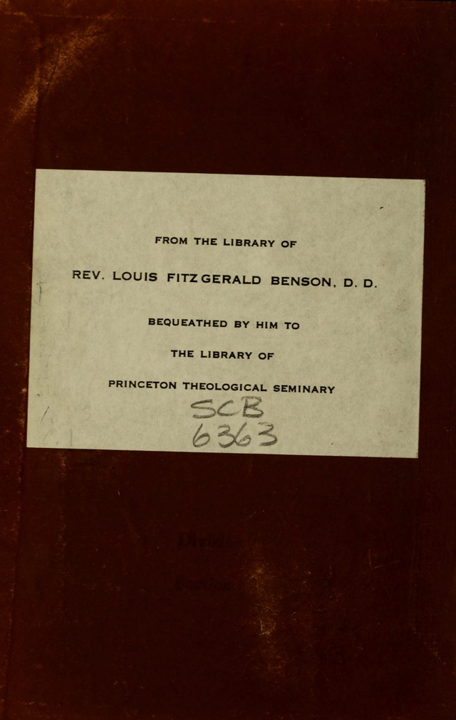 Songs of Devotion for Christian Assocations: a collection of psalms, hymns, spiritual songs, with music for chuch services, prayer and conference meetings, religious conventions, and family worship. page ii