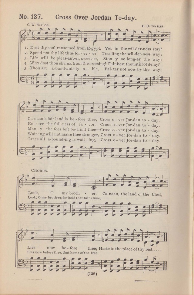 Salvation Echoes: a new collection of spiritual songs; hymning the tidings of full salvation page 138