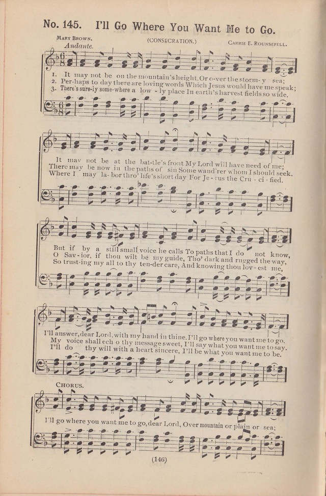 Salvation Echoes: a new collection of spiritual songs; hymning the tidings of full salvation page 146