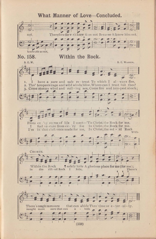 Salvation Echoes: a new collection of spiritual songs; hymning the tidings of full salvation page 159