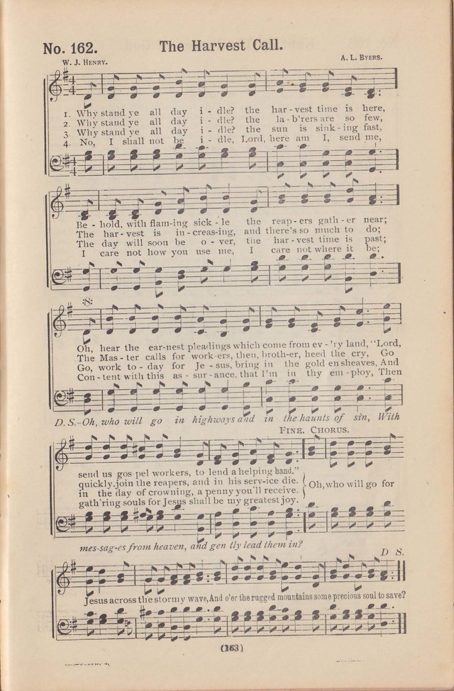 Salvation Echoes: a new collection of spiritual songs; hymning the tidings of full salvation page 163