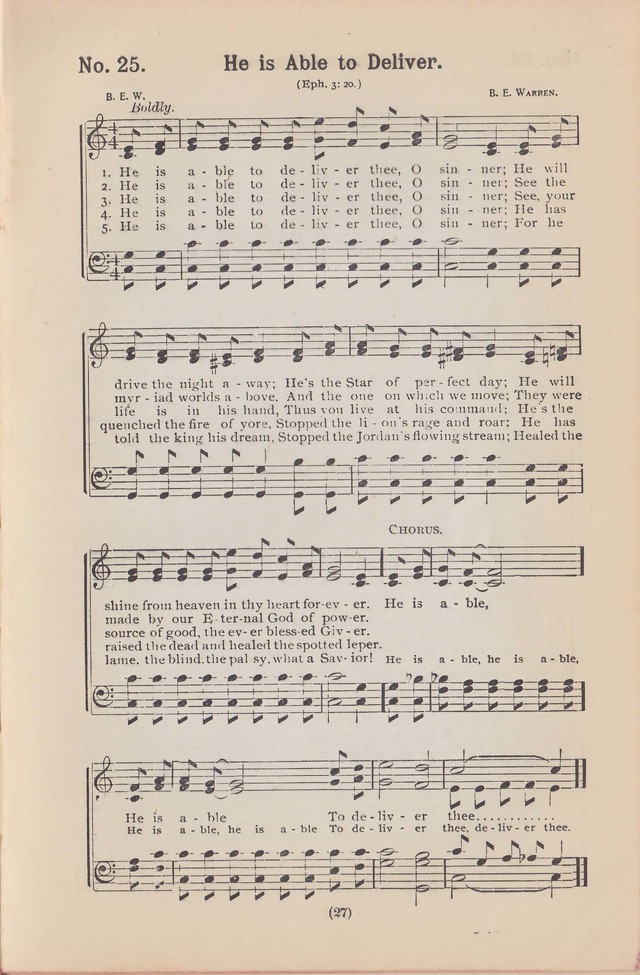 Salvation Echoes: a new collection of spiritual songs; hymning the tidings of full salvation page 27