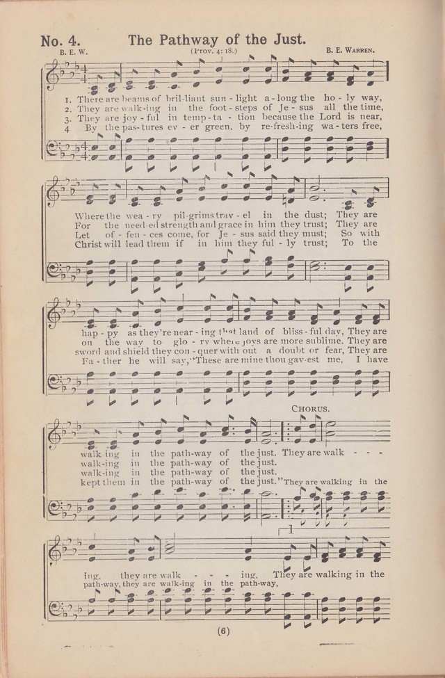 Salvation Echoes: a new collection of spiritual songs; hymning the tidings of full salvation page 6