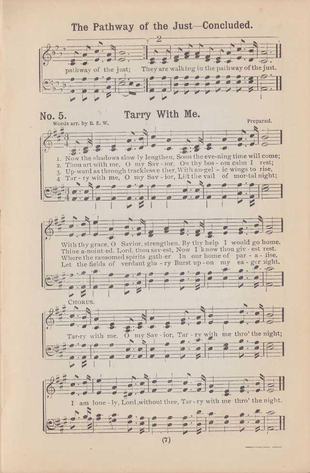 Salvation Echoes: a new collection of spiritual songs; hymning the tidings of full salvation page 7