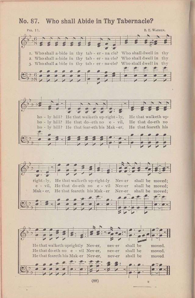 Salvation Echoes: a new collection of spiritual songs; hymning the tidings of full salvation page 88