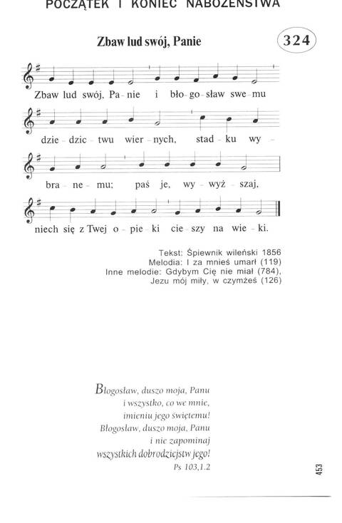 Śpiewnik Ewangelicki: Codzienna modlitwa, pieśń, medytacja, nabożeństwo page 446