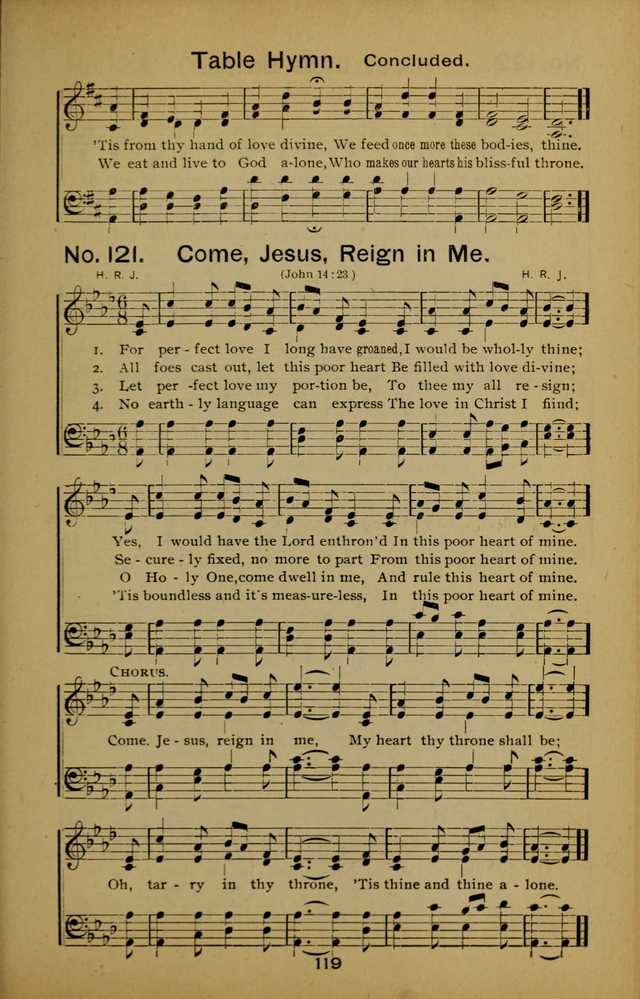 Songs of the Evening Light: for Sunday schools, missionary and revival meetings and gospel work in general page 119
