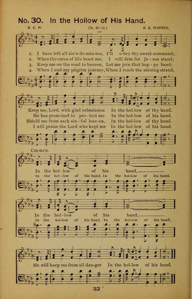 Songs of the Evening Light: for Sunday schools, missionary and revival meetings and gospel work in general page 32