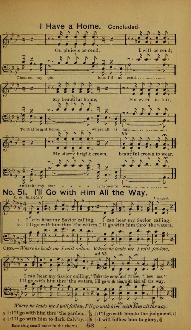 Songs of the Evening Light: for Sunday schools, missionary and revival meetings and gospel work in general page 53