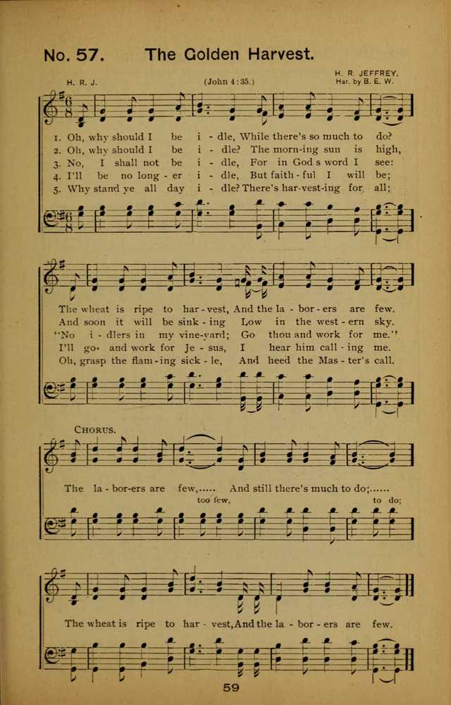 Songs of the Evening Light: for Sunday schools, missionary and revival meetings and gospel work in general page 59