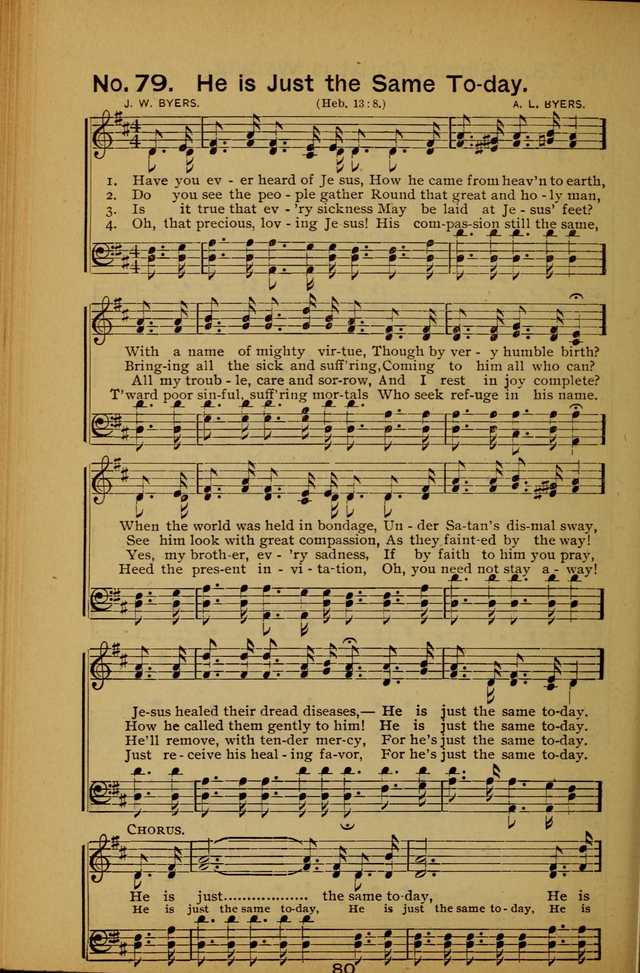 Songs of the Evening Light: for Sunday schools, missionary and revival meetings and gospel work in general page 80