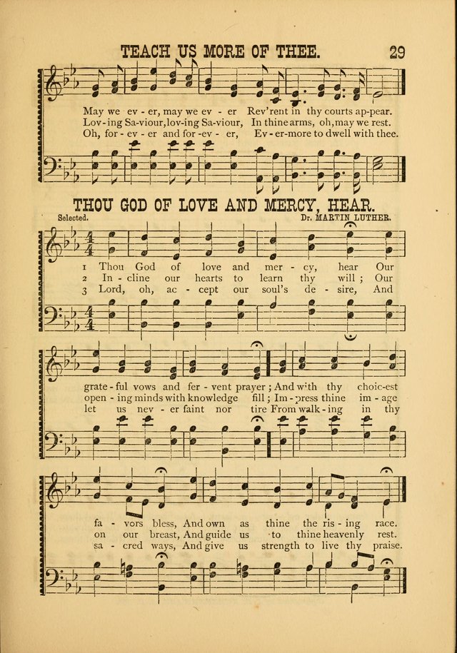 Silvery Echoes of Praise and Prayer: a collection of hymns and music, expecially adapted for children and youths in the primary and intermediate departments of the Sunday-school page 29