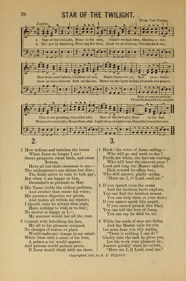 Salvation Echoes: for Sabbath School, Gospel, Prayer and Praise Meetings page 70