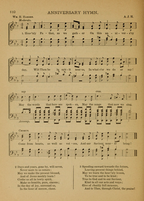 Songs of Faith, Hope, and Love: for Sunday Schools and devotional meetings page 110