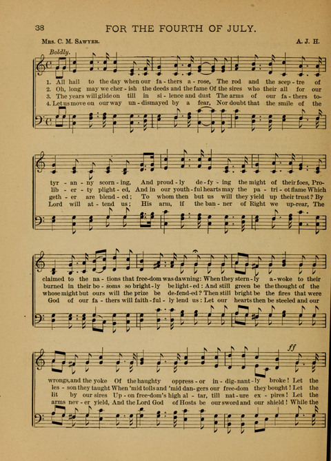 Songs of Faith, Hope, and Love: for Sunday Schools and devotional meetings page 38