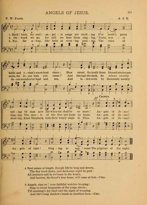 Songs of Faith, Hope, and Love: for Sunday Schools and devotional meetings page 69