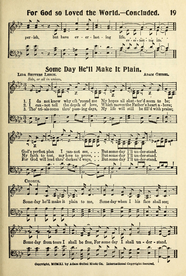 Songs of Faith and Triumph 1, 2 and 3 Combined: Tryout Edition page 19