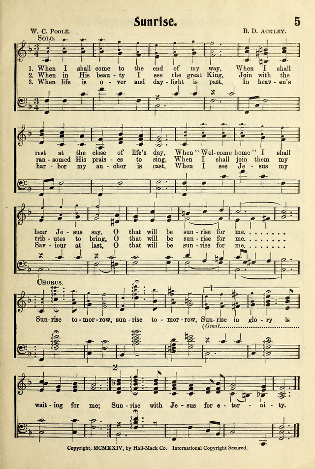 Songs of Faith and Triumph 1, 2 and 3 Combined: Tryout Edition page 5