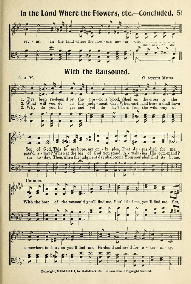 Songs of Faith and Triumph 1, 2 and 3 Combined: Tryout Edition page 51