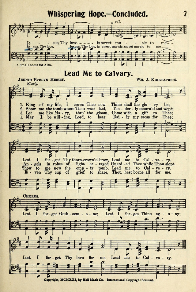 Songs of Faith and Triumph 1, 2 and 3 Combined: Tryout Edition page 7