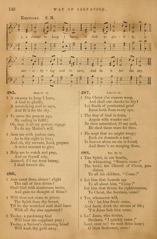 Songs for the Sanctuary: or hymns and tunes for Christian Worship page 141