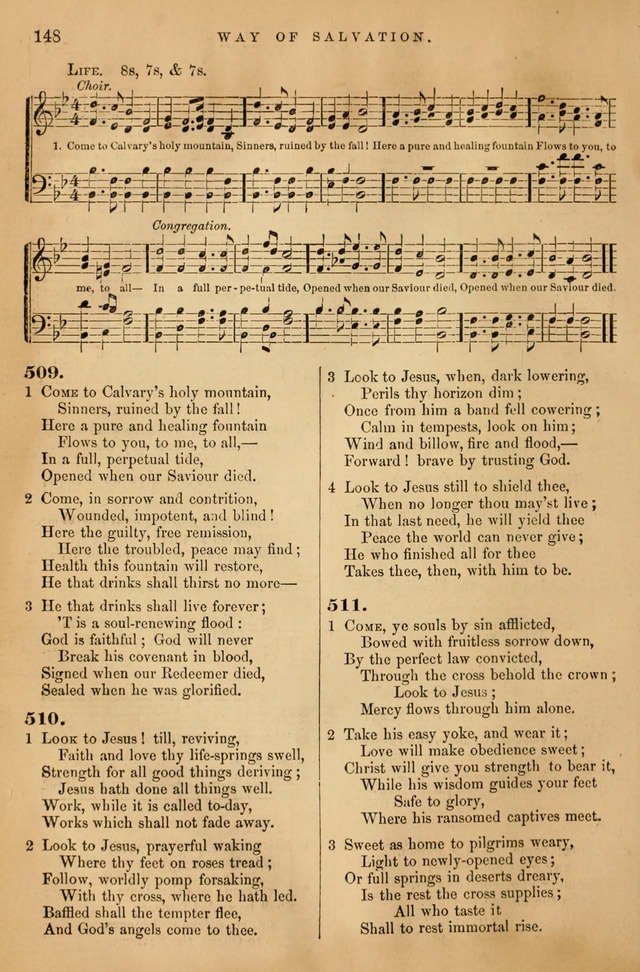Songs for the Sanctuary: or hymns and tunes for Christian Worship page 149