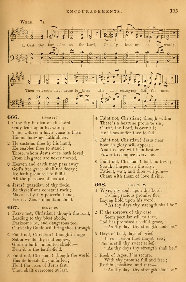 Songs for the Sanctuary: or hymns and tunes for Christian Worship page 196