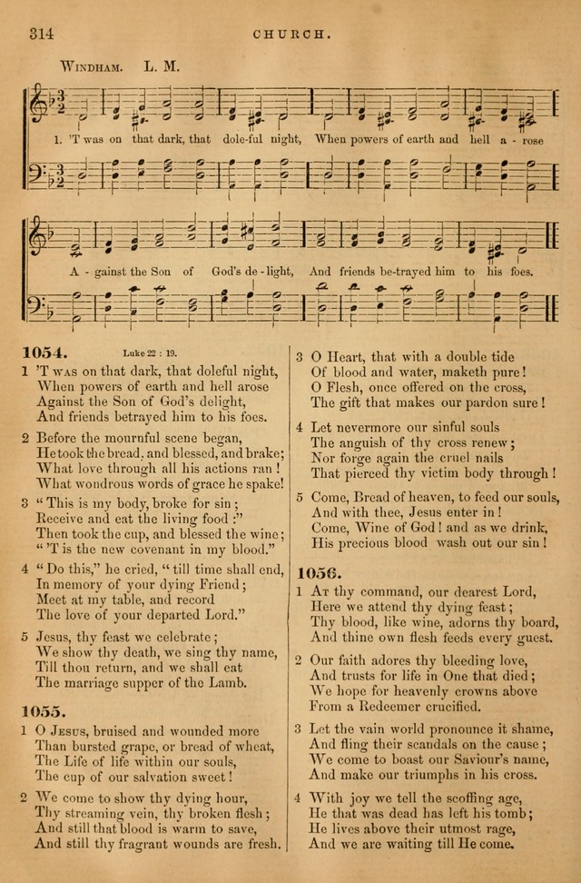 Songs for the Sanctuary: or hymns and tunes for Christian Worship page 315