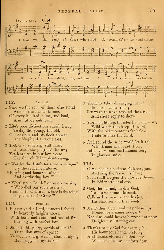 Songs for the Sanctuary: or hymns and tunes for Christian Worship page 36