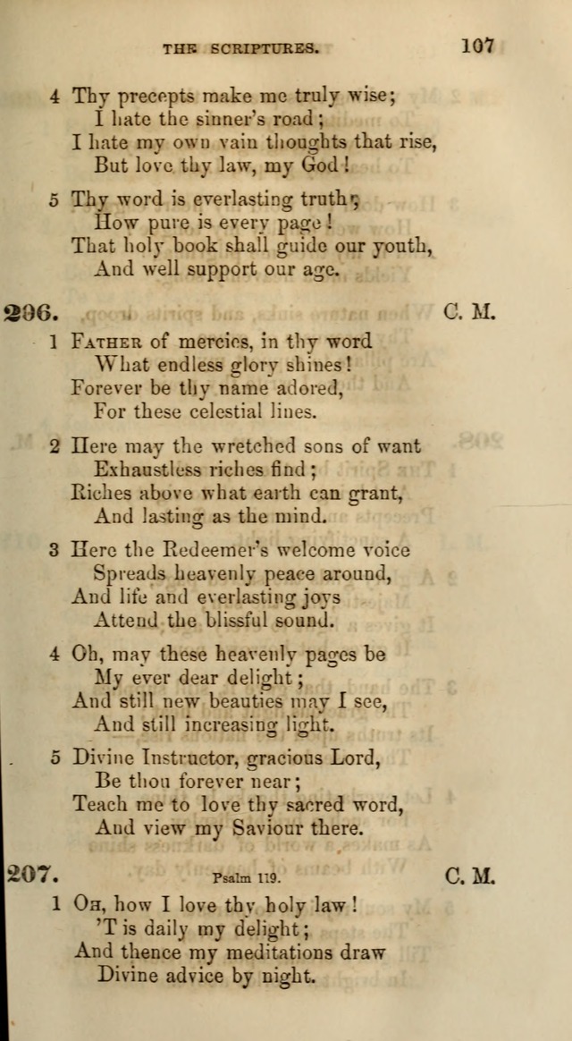 Songs for the Sanctuary; or, Psalms and Hymns for Christian Worship (Words only) page 107