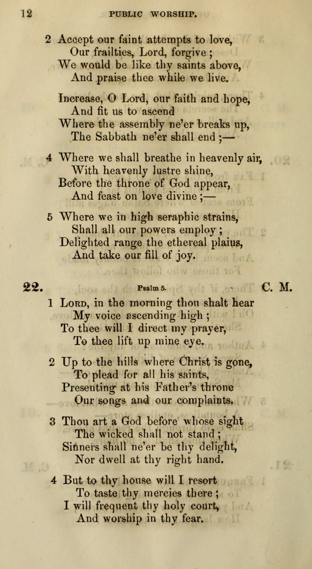 Songs for the Sanctuary; or, Psalms and Hymns for Christian Worship (Words only) page 12