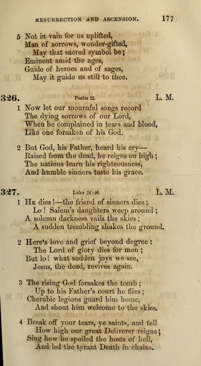 Songs for the Sanctuary; or, Psalms and Hymns for Christian Worship (Words only) page 177