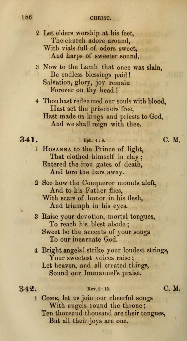 Songs for the Sanctuary; or, Psalms and Hymns for Christian Worship (Words only) page 186