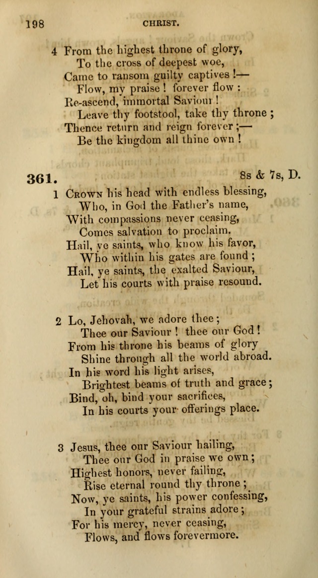 Songs for the Sanctuary; or, Psalms and Hymns for Christian Worship (Words only) page 198