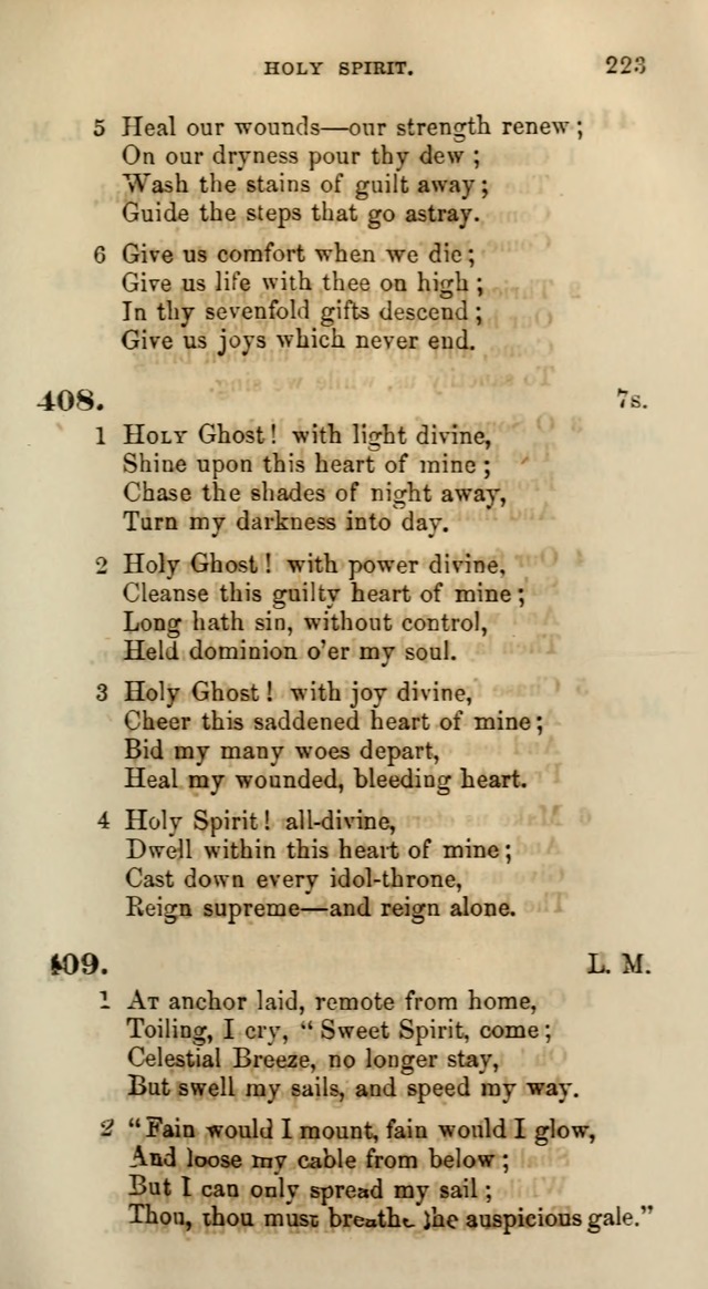 Songs for the Sanctuary; or, Psalms and Hymns for Christian Worship (Words only) page 223