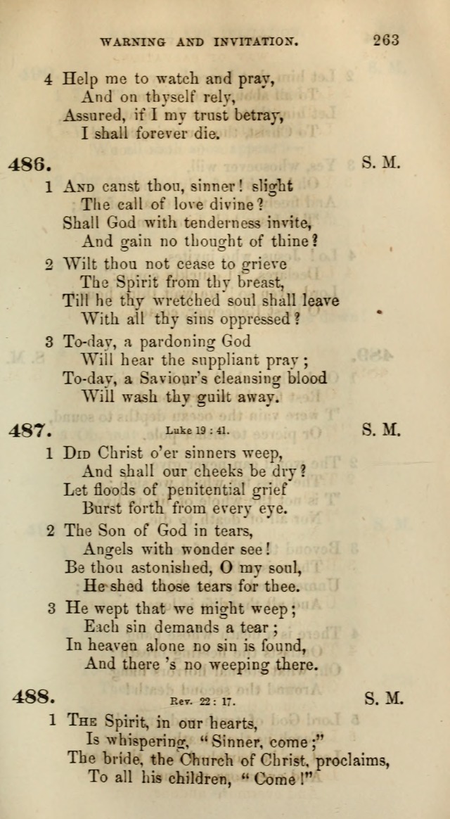 Songs for the Sanctuary; or, Psalms and Hymns for Christian Worship (Words only) page 263