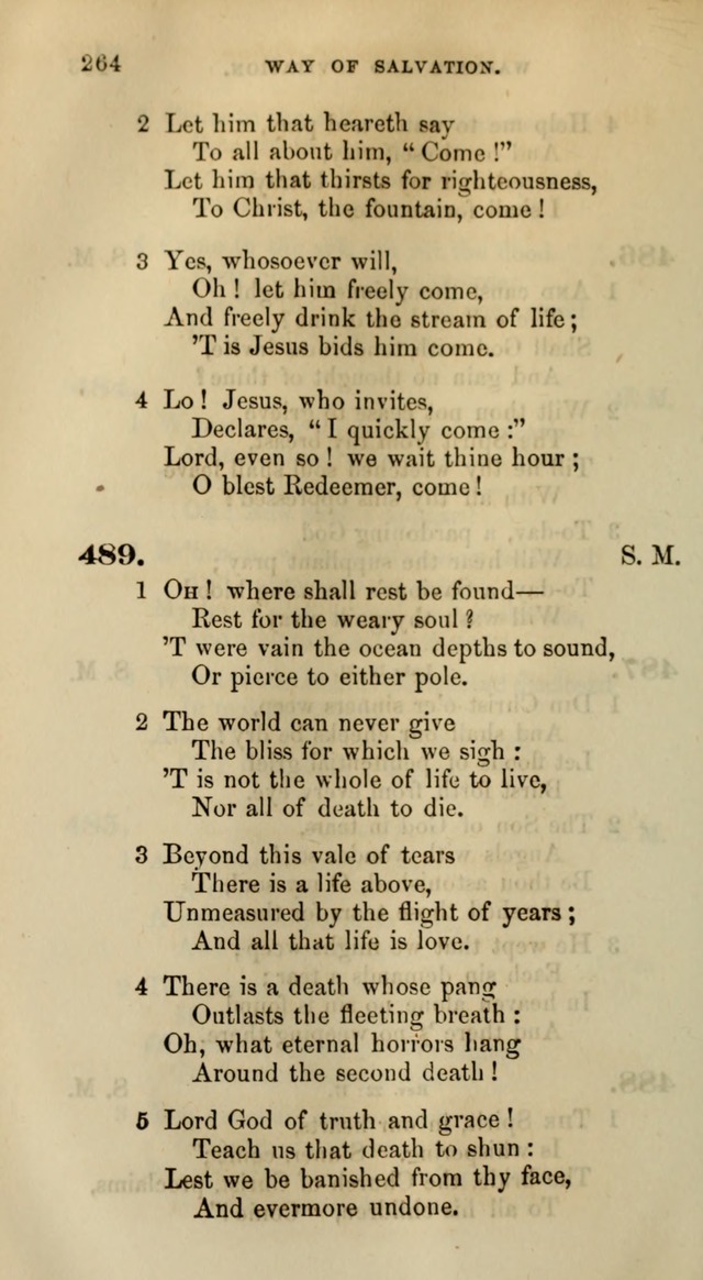 Songs for the Sanctuary; or, Psalms and Hymns for Christian Worship (Words only) page 264